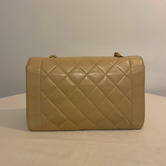 Chanel Beige Vintage Medium Diana Flag Bag - Picture 4 of 11